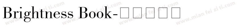 Brightness Book字体转换